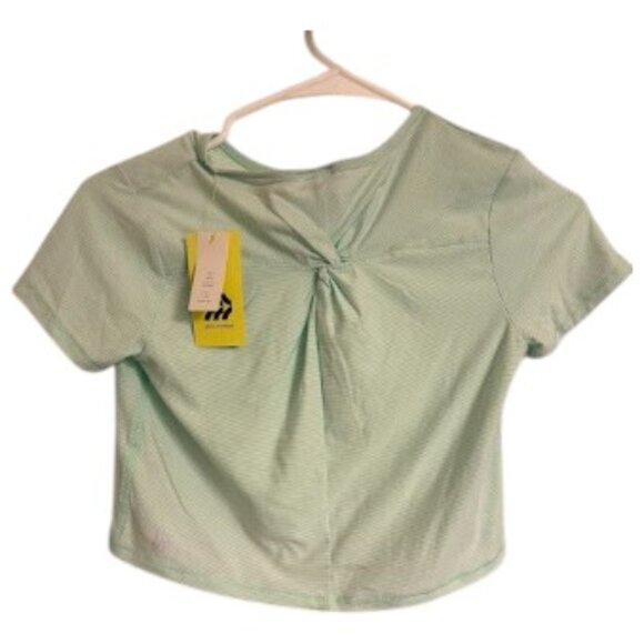 NWT All in Motion Teal Cropped Athletic Top - Size S - Picture 2 of 3